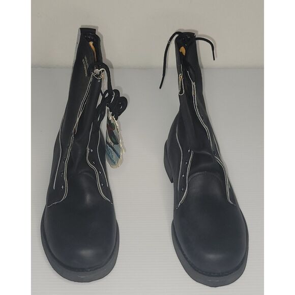 NWT Vintage Weinbrenner Black Insulated Waterproof Boots V487 Mens 10.5 M - Picture 2 of 16